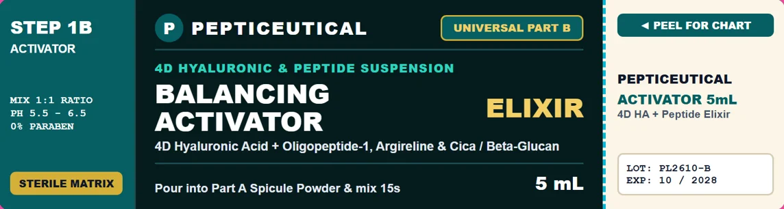 PEPTICEUTICAL universal Part B balancing activator label
