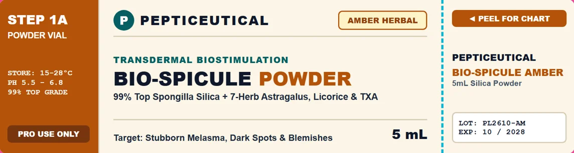PEPTICEUTICAL BIO-SPICULE Amber Herbal label