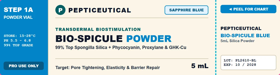 PEPTICEUTICAL BIO-SPICULE Sapphire Blue label