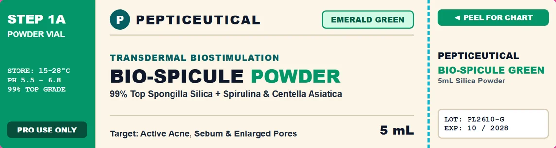 PEPTICEUTICAL BIO-SPICULE Emerald Green label
