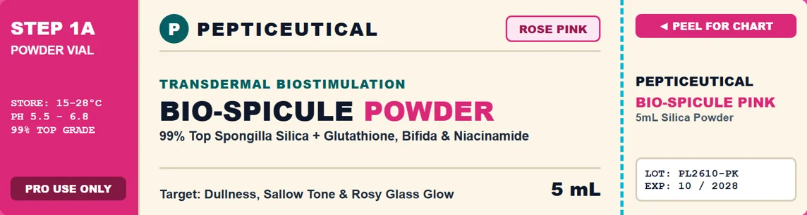 PEPTICEUTICAL BIO-SPICULE Rose Pink label